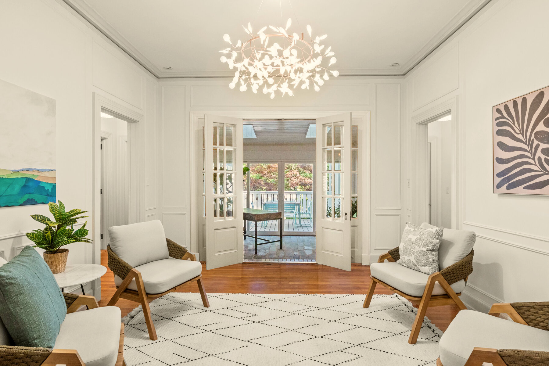 Hutton Building Company finished living room